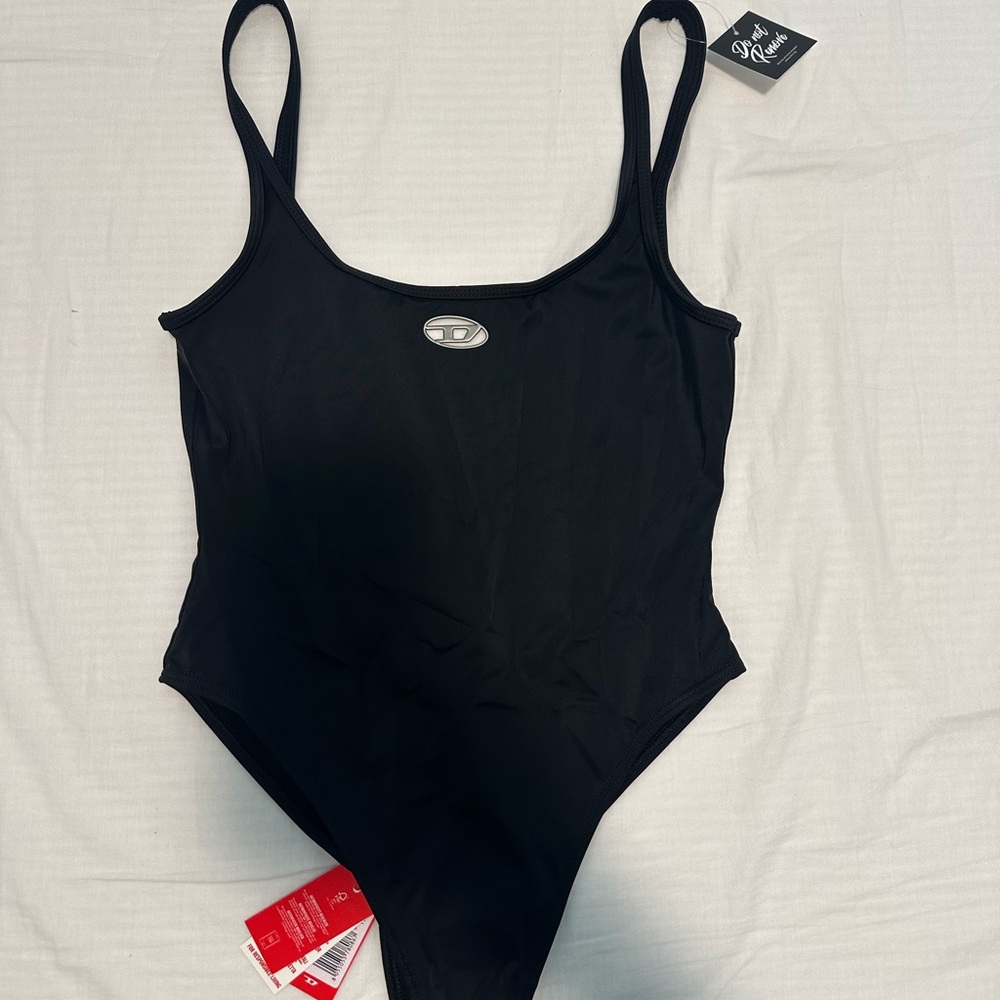 Black diesel One-Piece Swimsuit